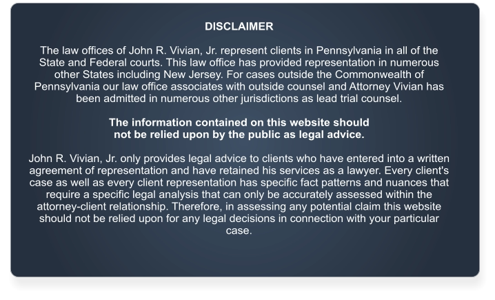 Law Offices of John R. Vivian, Jr. in Easton, PA