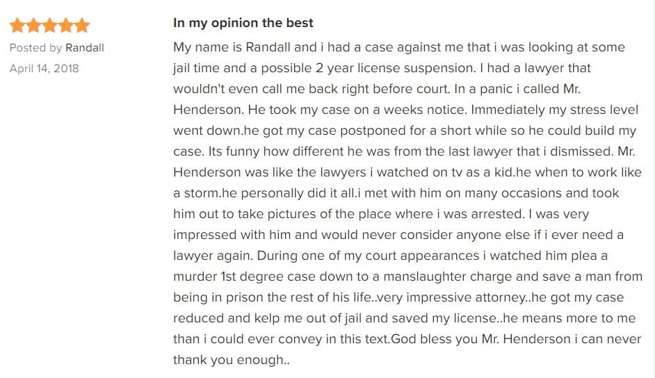 Henderson Law in Temple, GA