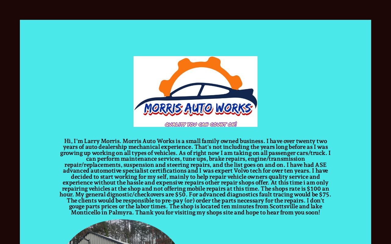 Morris auto works in Scottsville, VA