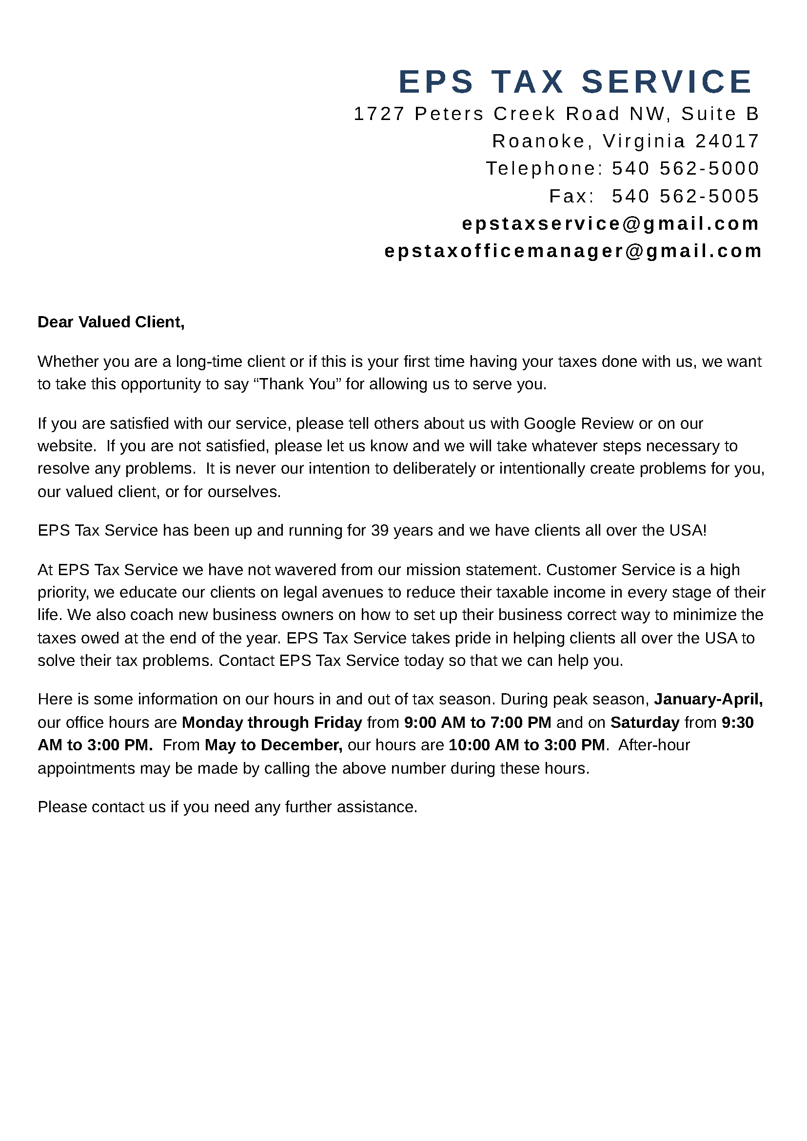 EPS Tax Services LLC in Roanoke, VA (4)