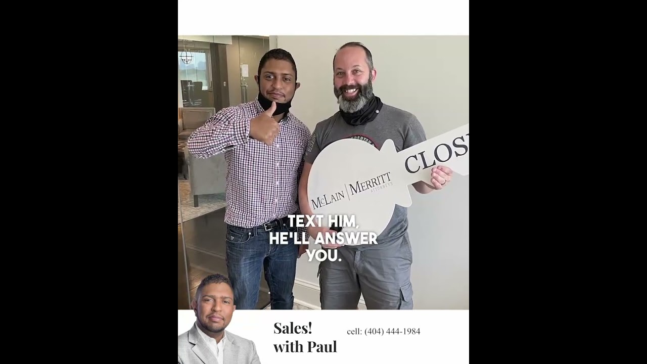 Paul Matadeen, REALTOR® • Real Broker, LLC • Top 10% Producer • WeRECOMMENDPaul.com • SalesWithPaul.com in Powder Springs, GA
