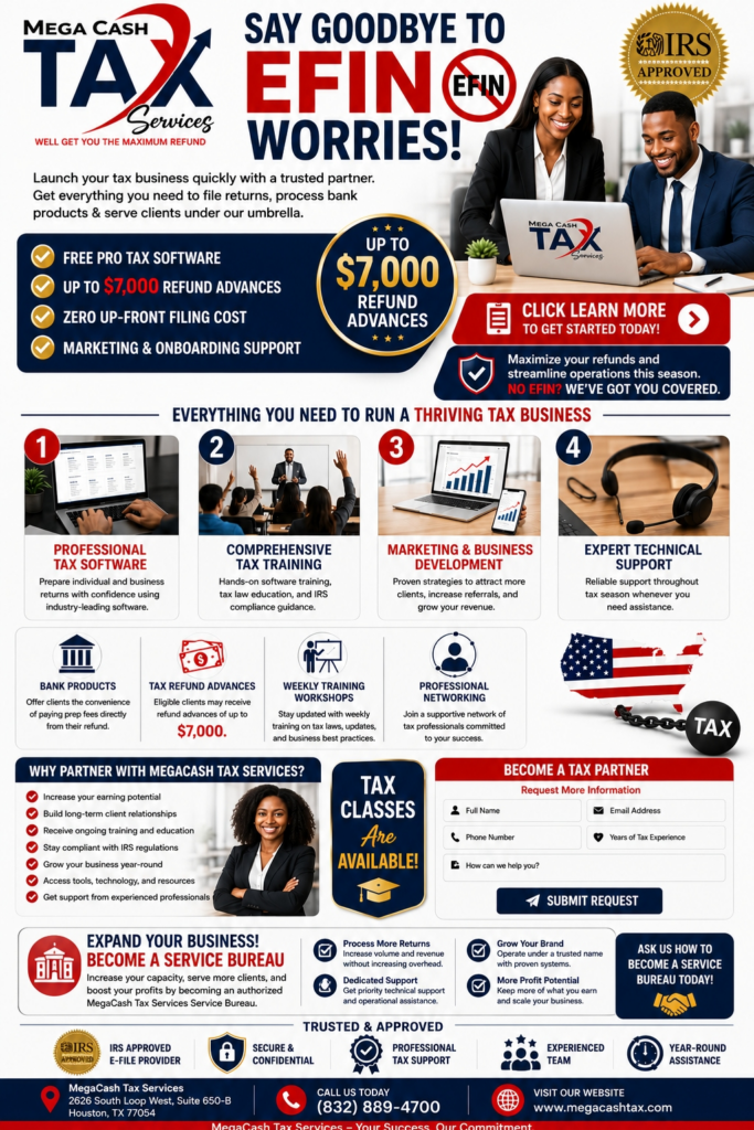 MegaCash Tax Services in Houston, TX