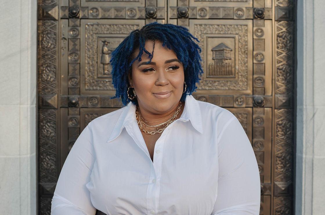 Brittany with the Blue Hair salon in Westerville, OH (2)