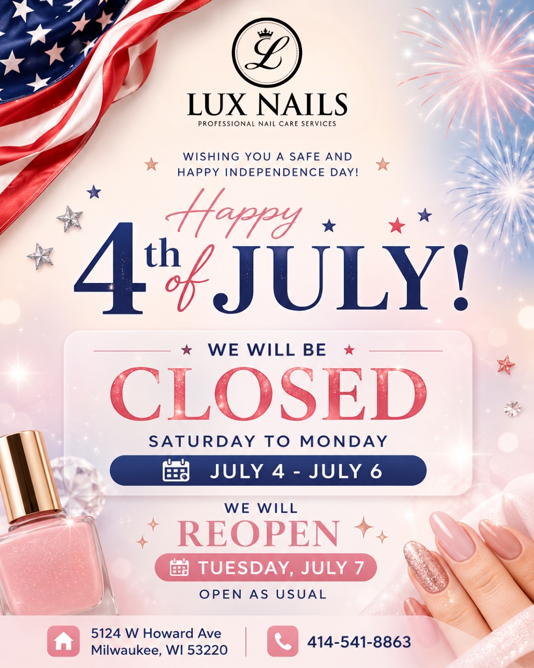 Lux Nails in Milwaukee, WI