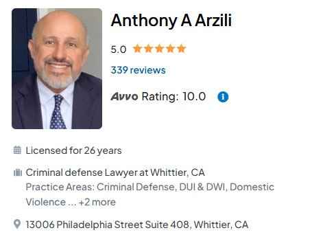 Law Offices of Anthony A. Arzili in Whittier, CA (5)