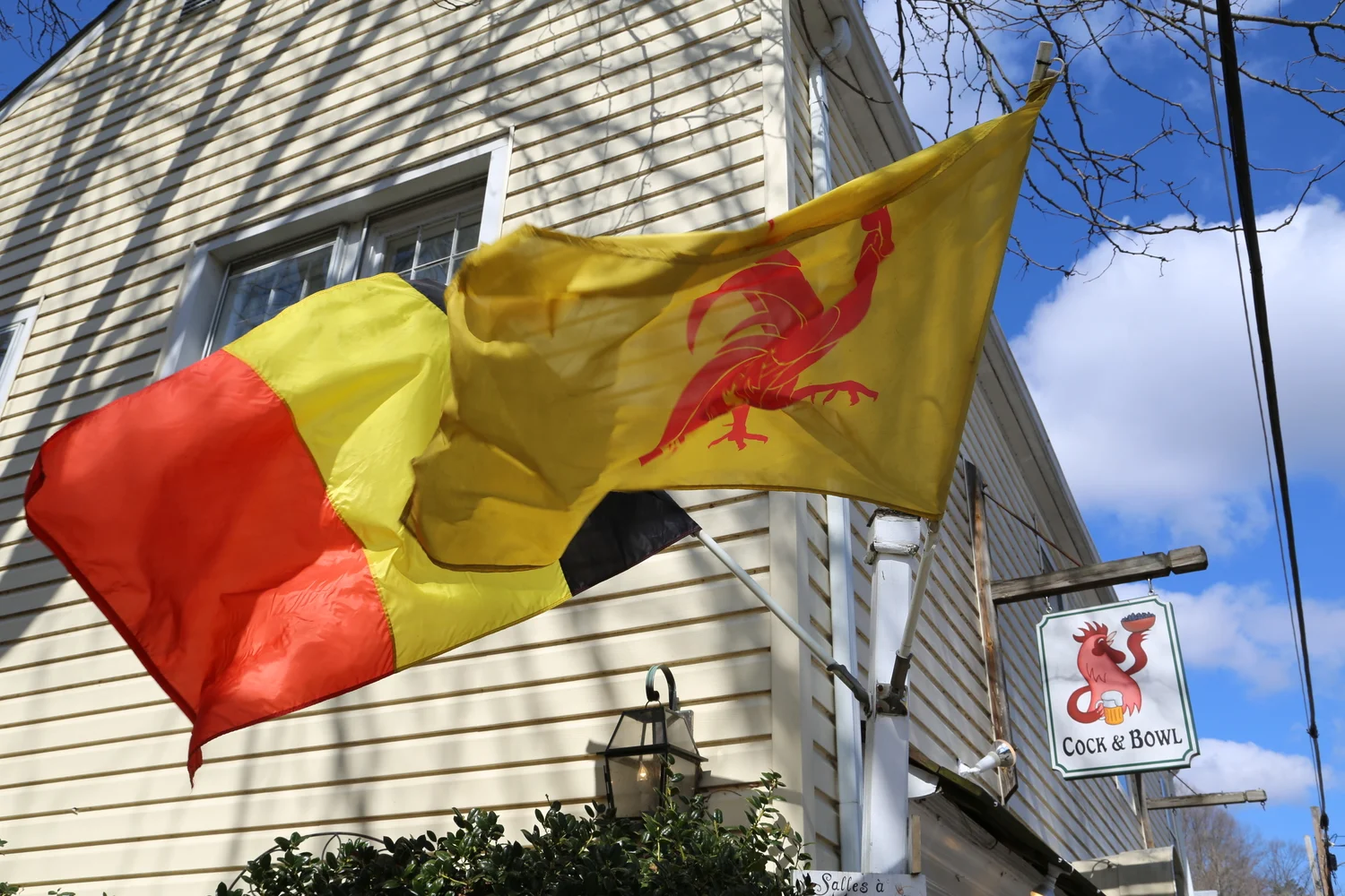Cock & Bowl Belgian Bistro in Occoquan Historic District, VA