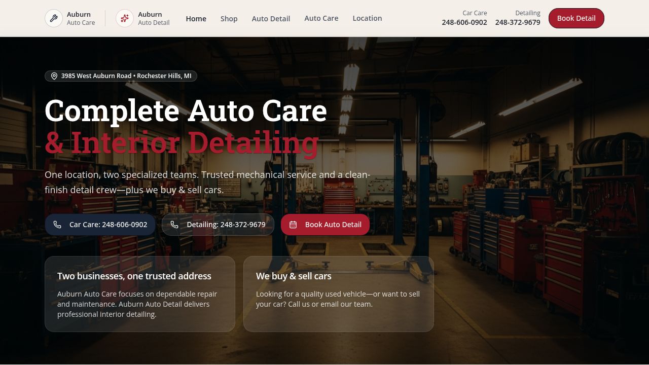 Auburn Auto Care in Rochester Hills, MI