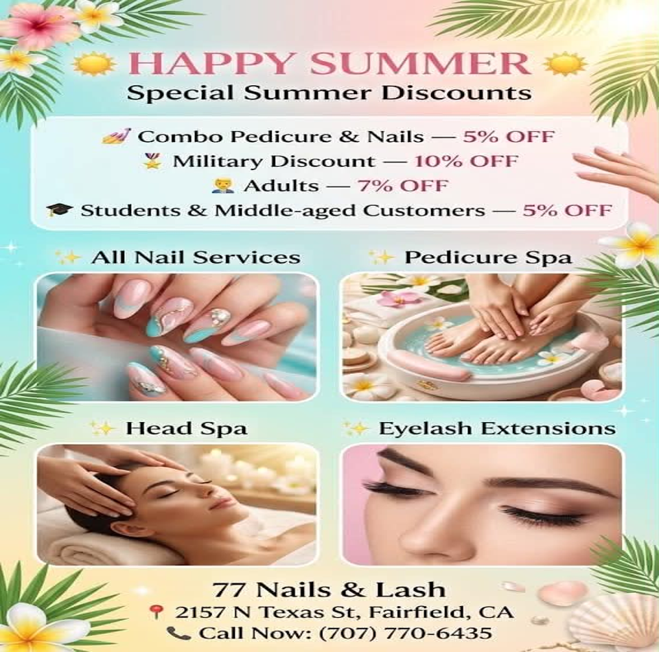 77 Nails & Lash in Fairfield, CA (5)