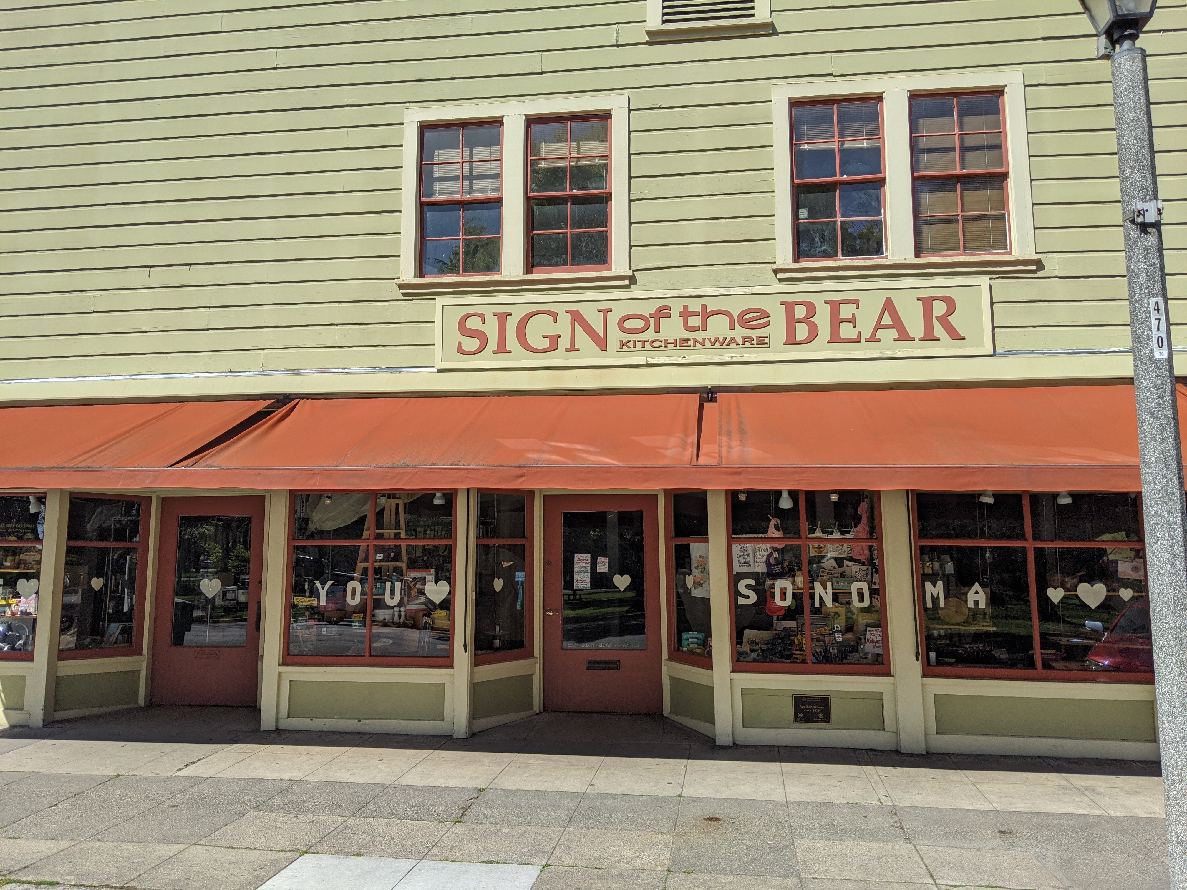 Sign of the Bear Kitchenware in Sonoma, CA