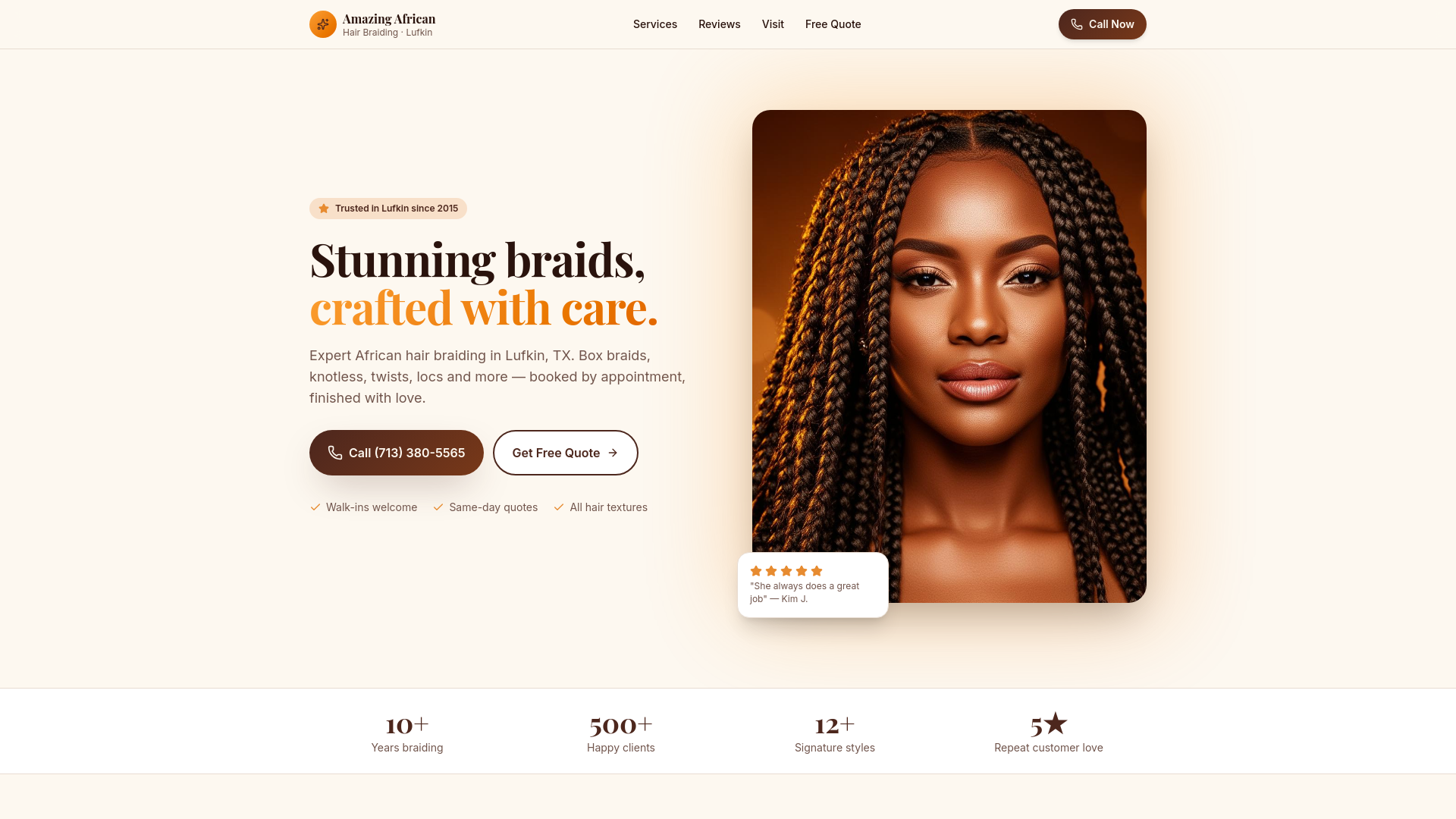 AMAZING AFRICAN HAIR BRAIDING in Lufkin, TX