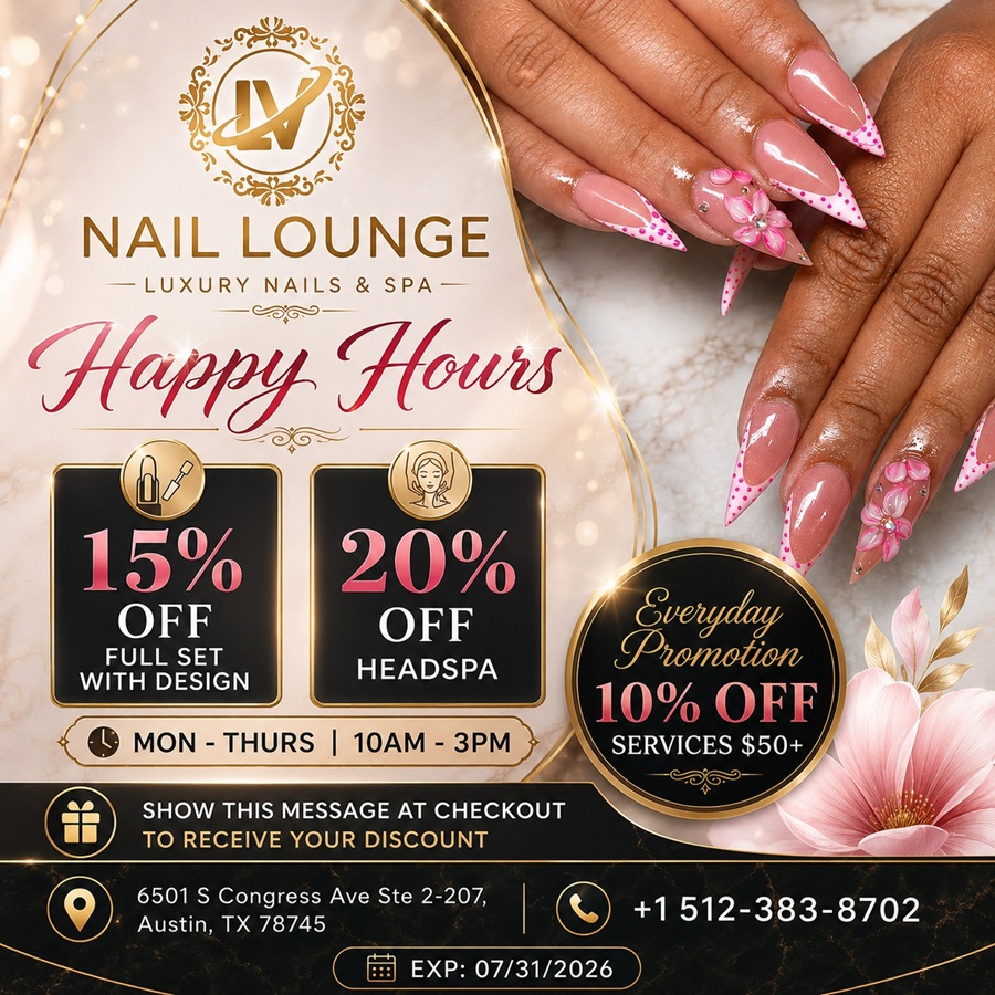 Lv Nail Lounge (10% Off Mon-Thurs) in Austin, TX (5)