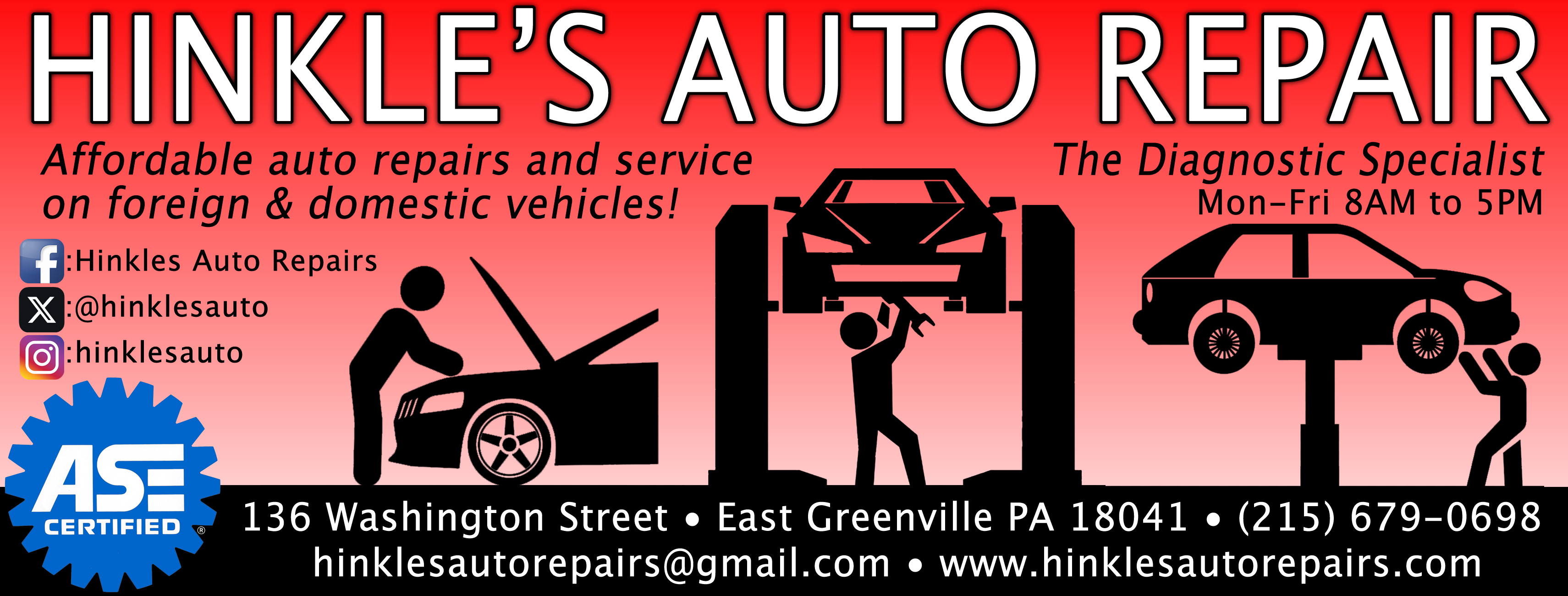 Hinkle's Auto Repair in East Greenville, PA