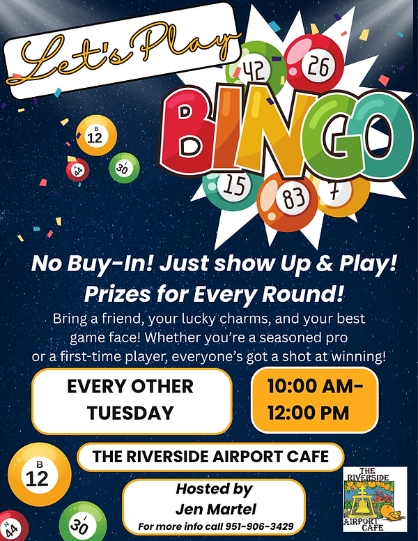 The Riverside Airport Cafe in Riverside, CA