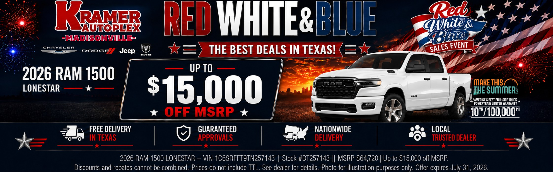 Kramer Chrysler Dodge Jeep Ram Madisonville in Madisonville, TX (4)