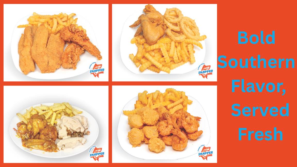 Snapper one fish, shrimp & chicken in Jesup, GA