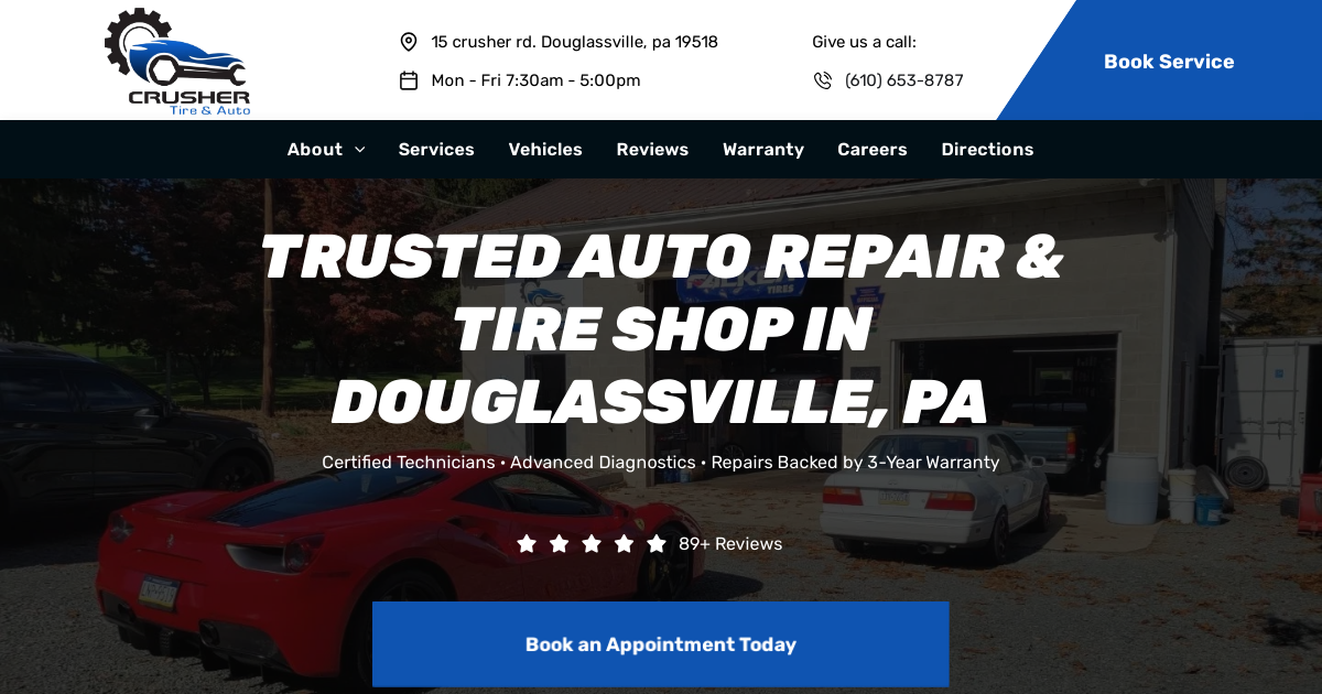 Crusher Tire & Auto in Douglassville, PA