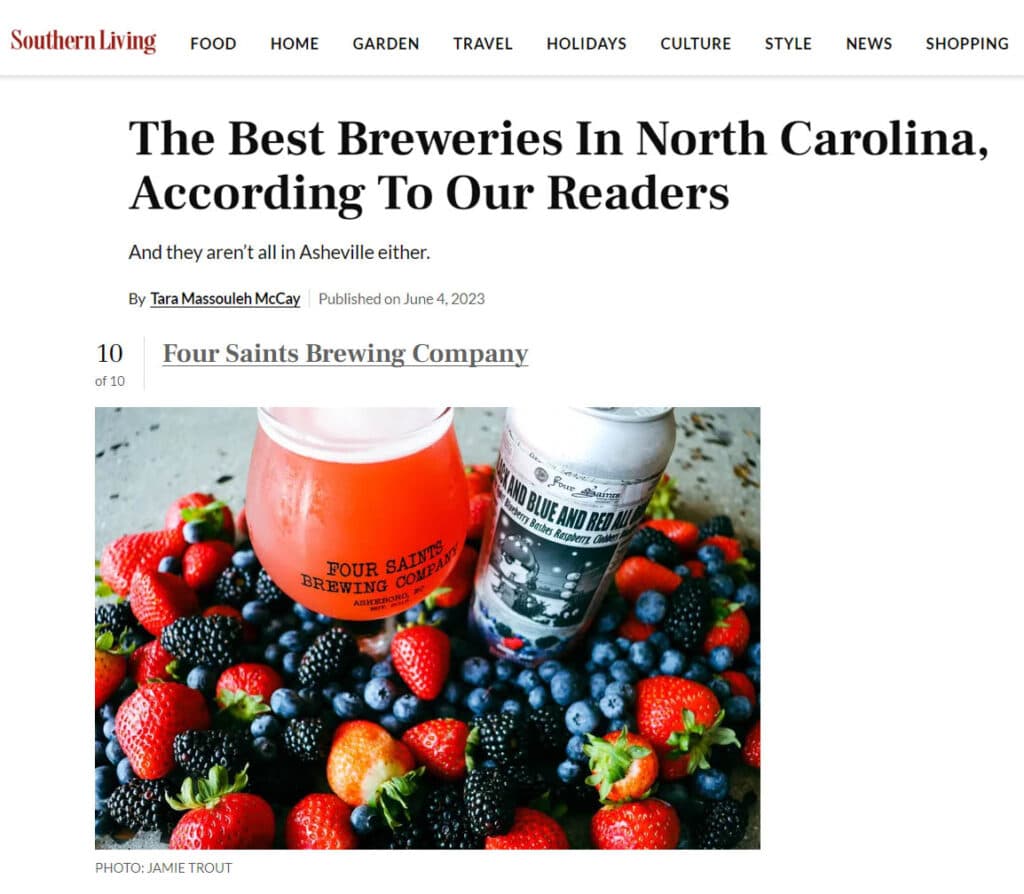 Four Saints Brewing Company in Asheboro, NC