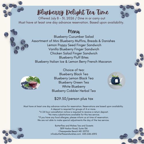 Butterflies & Wishes Tea & Sweets in Chesapeake Beach, MD (5)