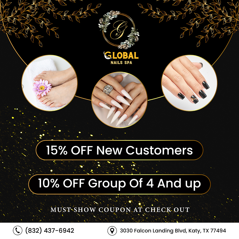 Global Nails Spa Katy (10% - 15% OFF Coupon) in Katy, TX