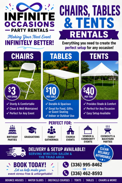 Infinite Occasions Party Rentals in Kernersville, NC