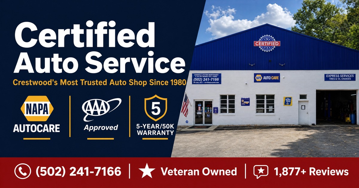 Certified Auto Service in Crestwood, KY