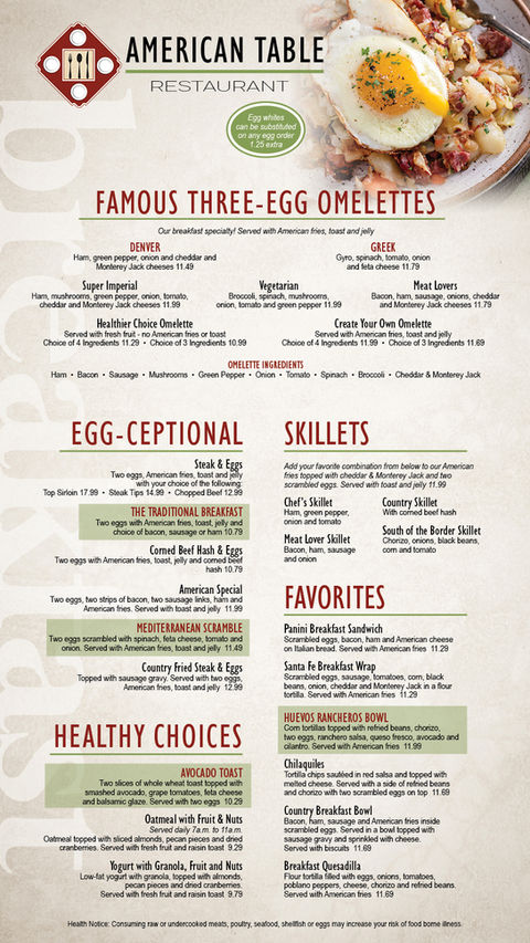 American Table Restaurant in Warsaw, IN