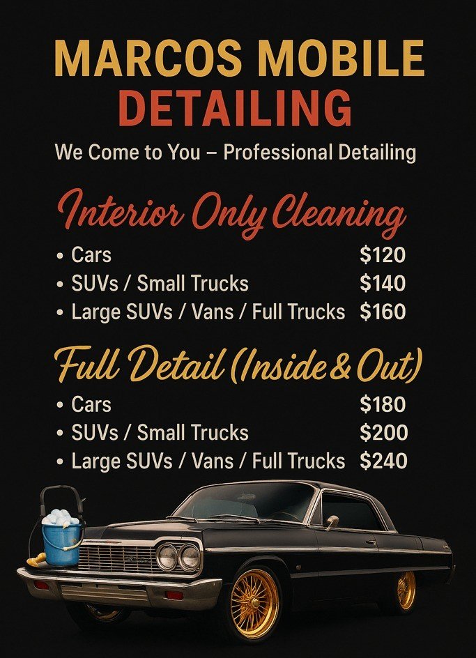 Marco's Mobile Detailing & Pressure Cleaning in Montgomery, AL