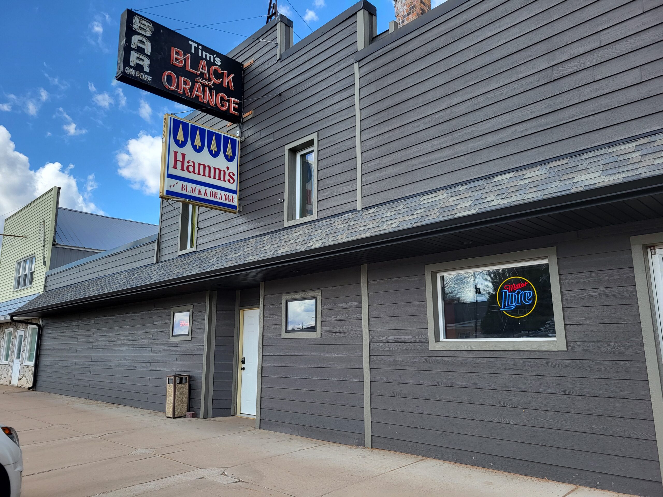 Tim's Black And Orange Bar & Bowling in Webster, WI