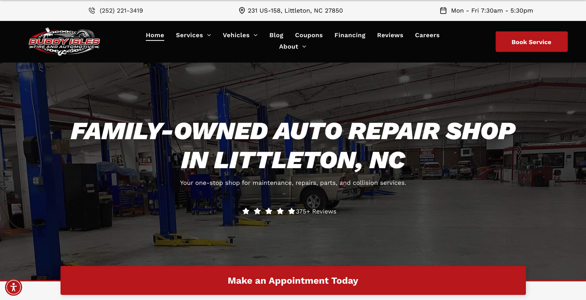 Buddy Isles Collision in Littleton, NC