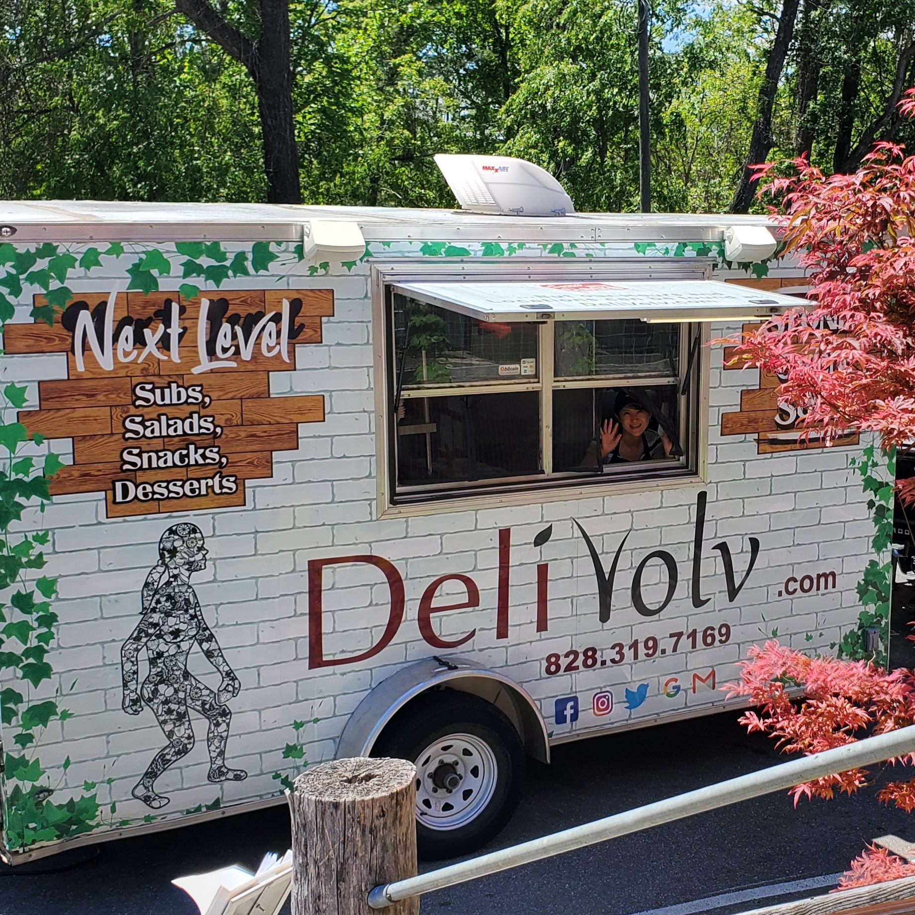 Deli Volv food truck and catering in Skyland, NC