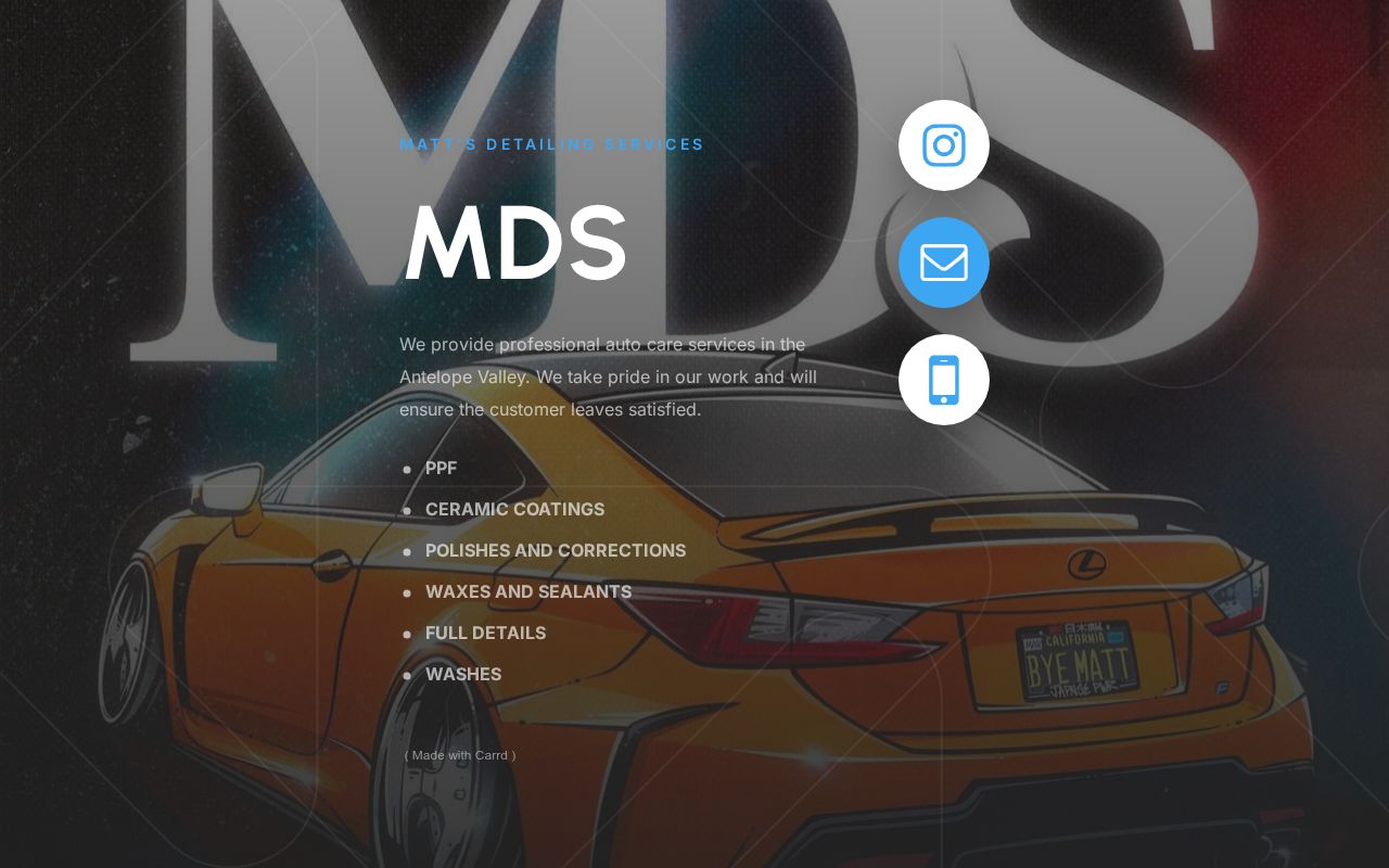 Matts Detailing Service in Palmdale, CA