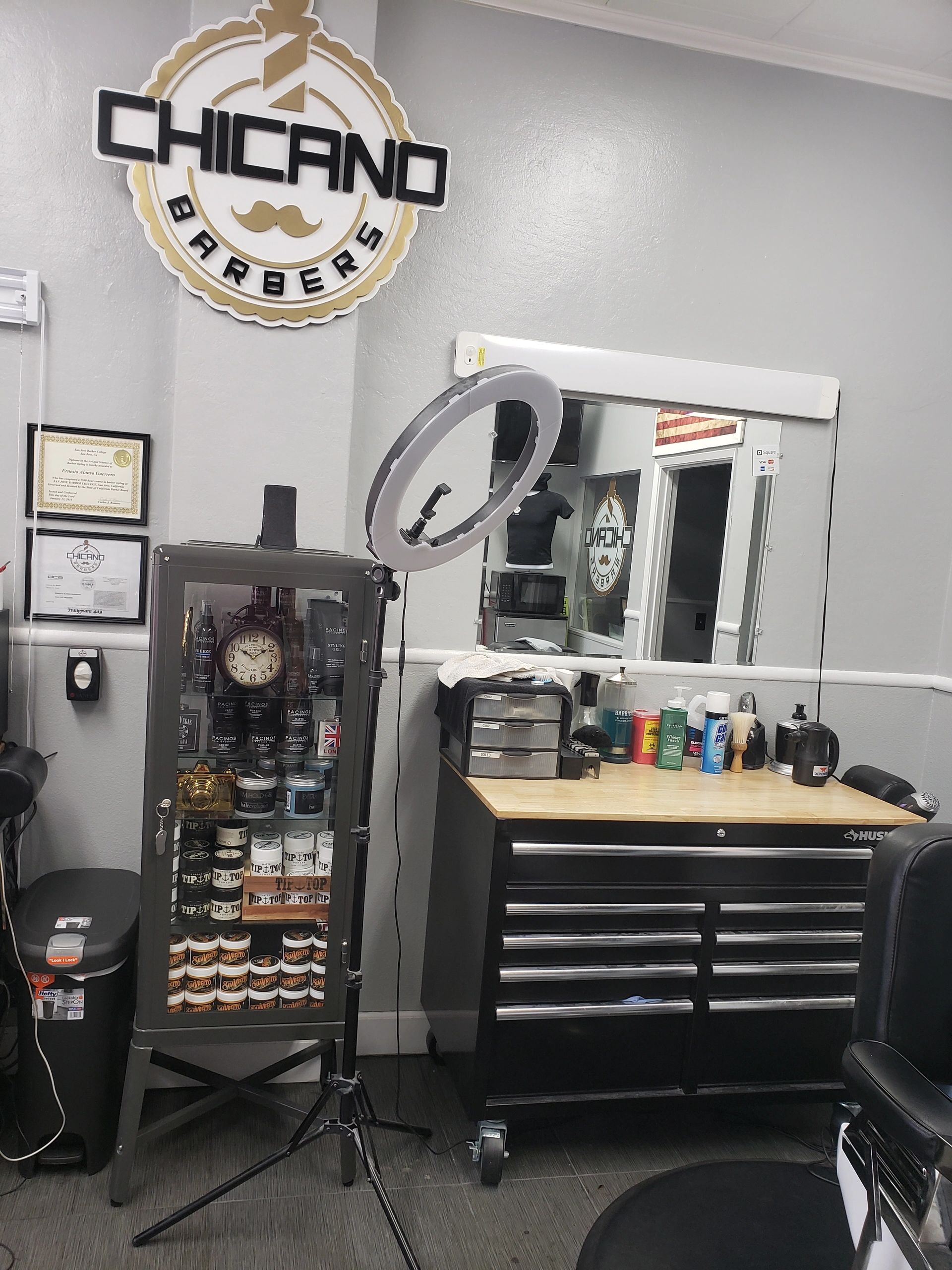 Chicano barbers in Salinas, CA