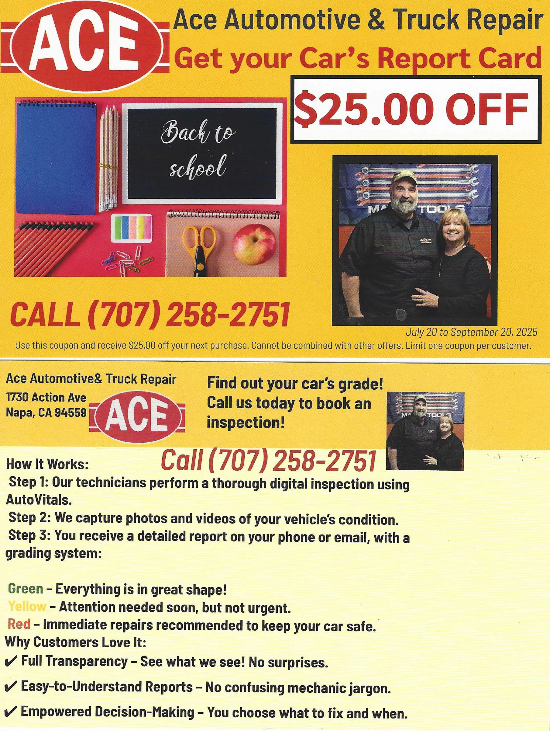ACE Automotive & Truck Repair in Napa, CA