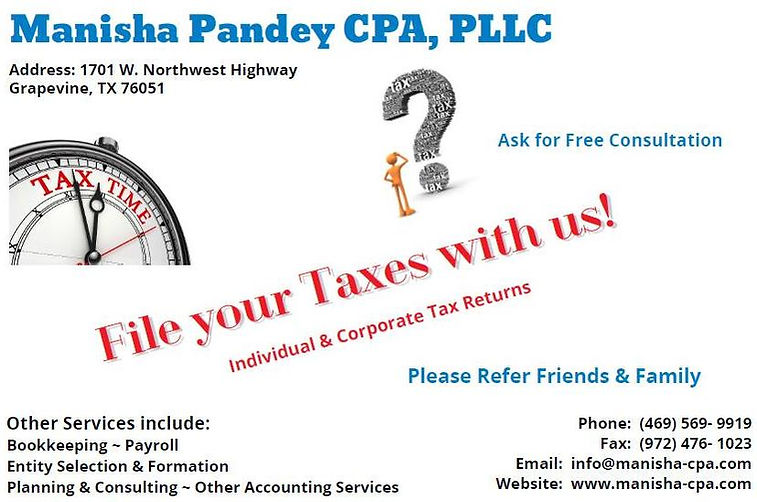 Manisha Pandey CPA, PLLC in Grapevine, TX