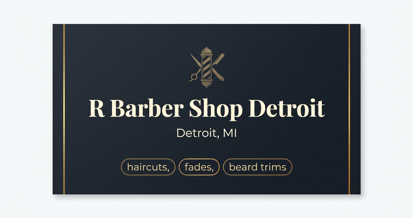 R Barber Shop in Detroit, MI