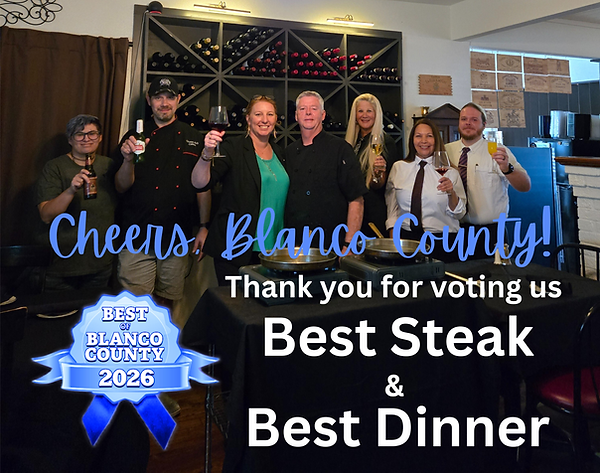 Chess Club Steakhouse in Blanco, TX