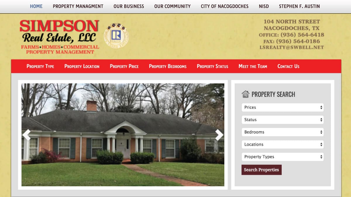 Simpson Real Estate, LLC in Nacogdoches, TX