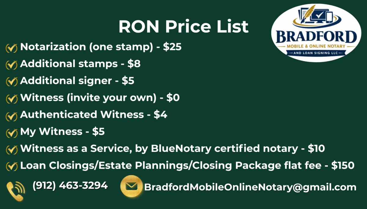 Bradford Mobile & Online Notary and Loan Signing LLC in Indian Rocks Beach, FL (3)