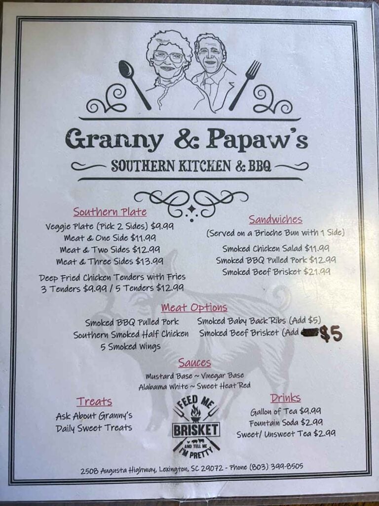 Granny and Papaws Southern Kitchen & BBQ in Lexington, SC (5)