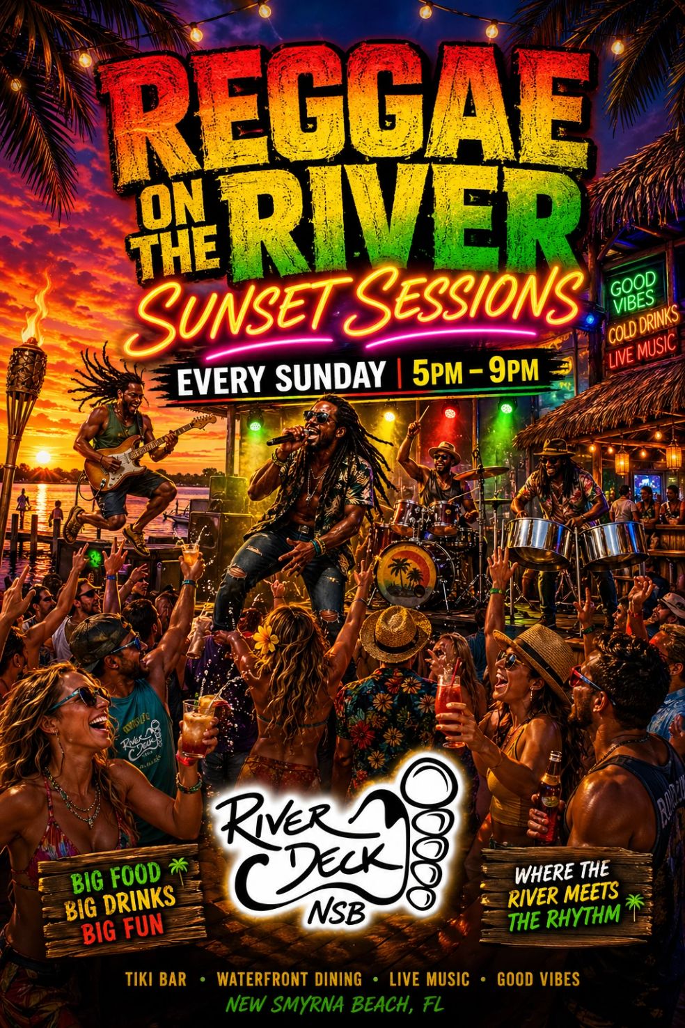 River Deck Tiki Bar & Restaurant in New Smyrna Beach, FL