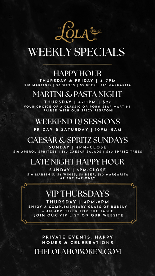 The LOLA - Waterfront Restaurant & Lounge in Hoboken, NJ