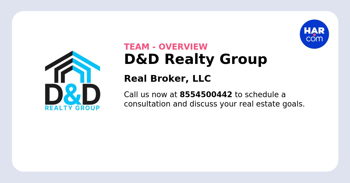 D&D Realty Group - REALTOR®️ - Spring Texas Real Estate Agents in Pinehurst, TX