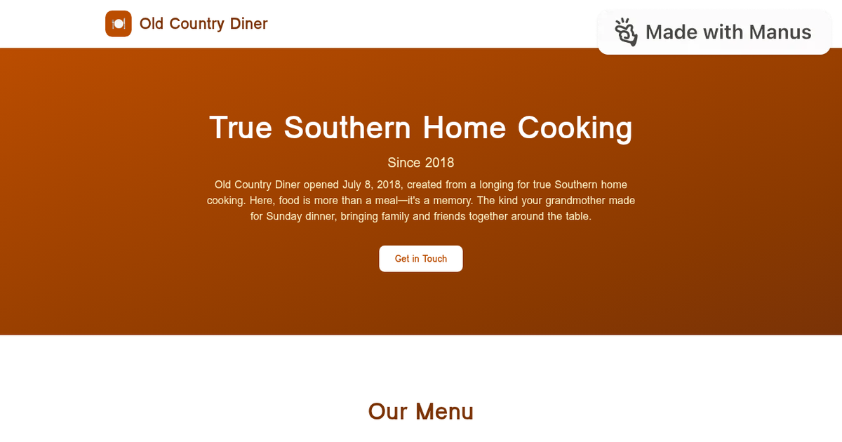 Old Country Diner in Abbeville, SC (2)