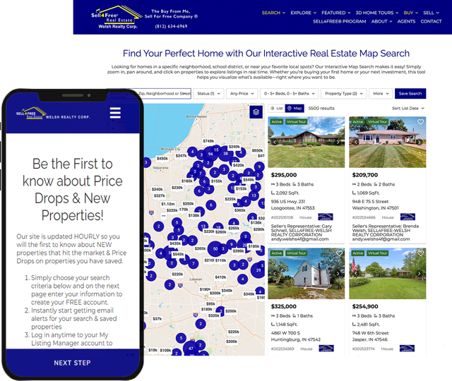 Sell 4 Free Real Estate Welsh Realty Corp in Jasper, IN