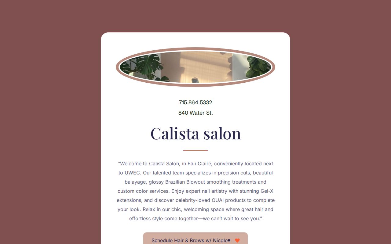 Calista Salon in Eau Claire, WI (2)