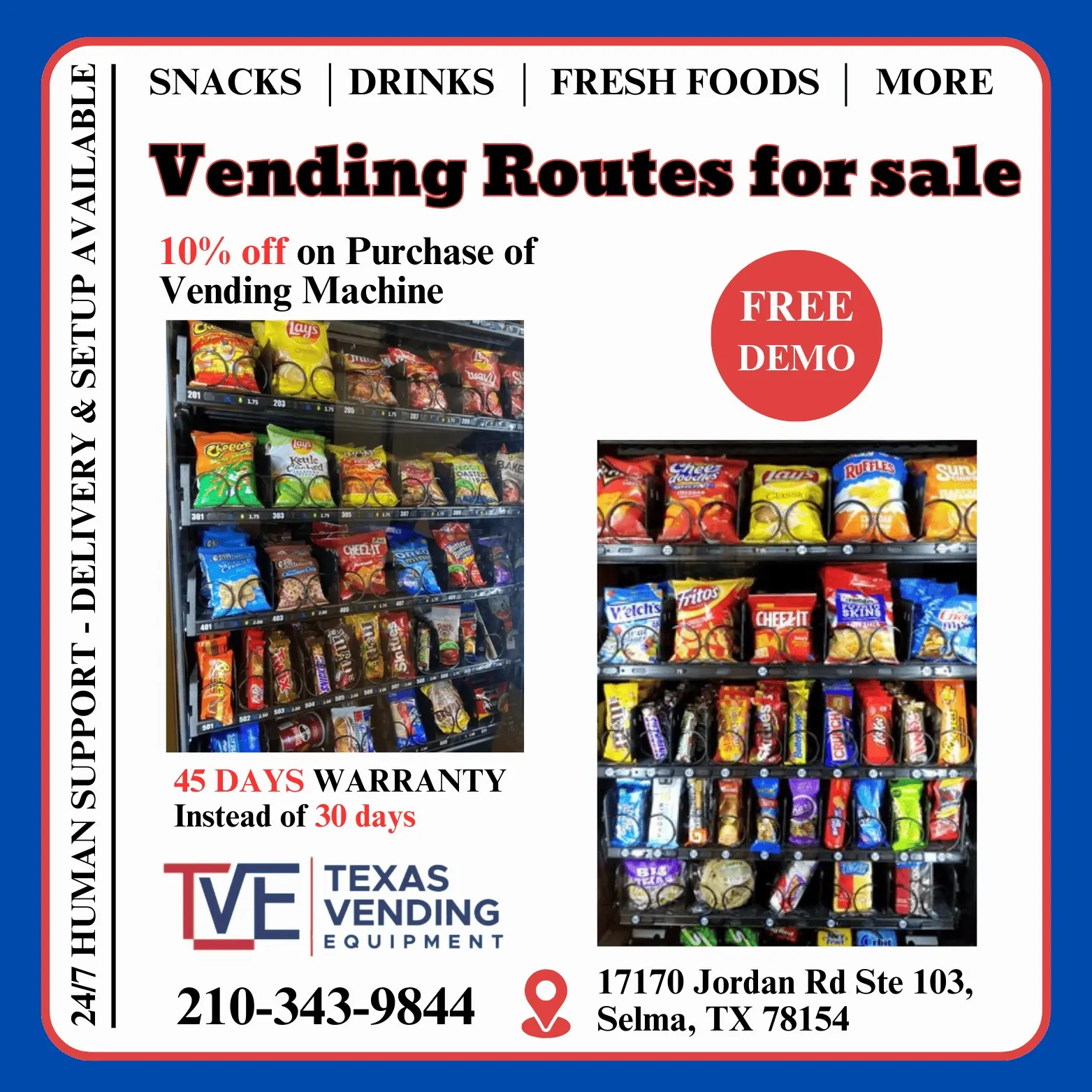 Texas Vending Equipment in Selma, TX