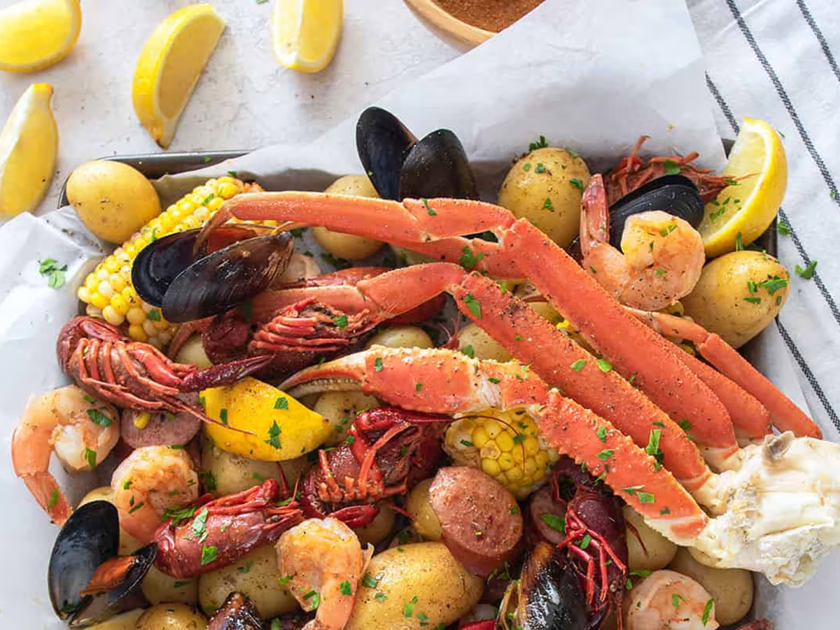 Lucky Seafood & Crab (seafood boils - takeout only) in Barberton, OH