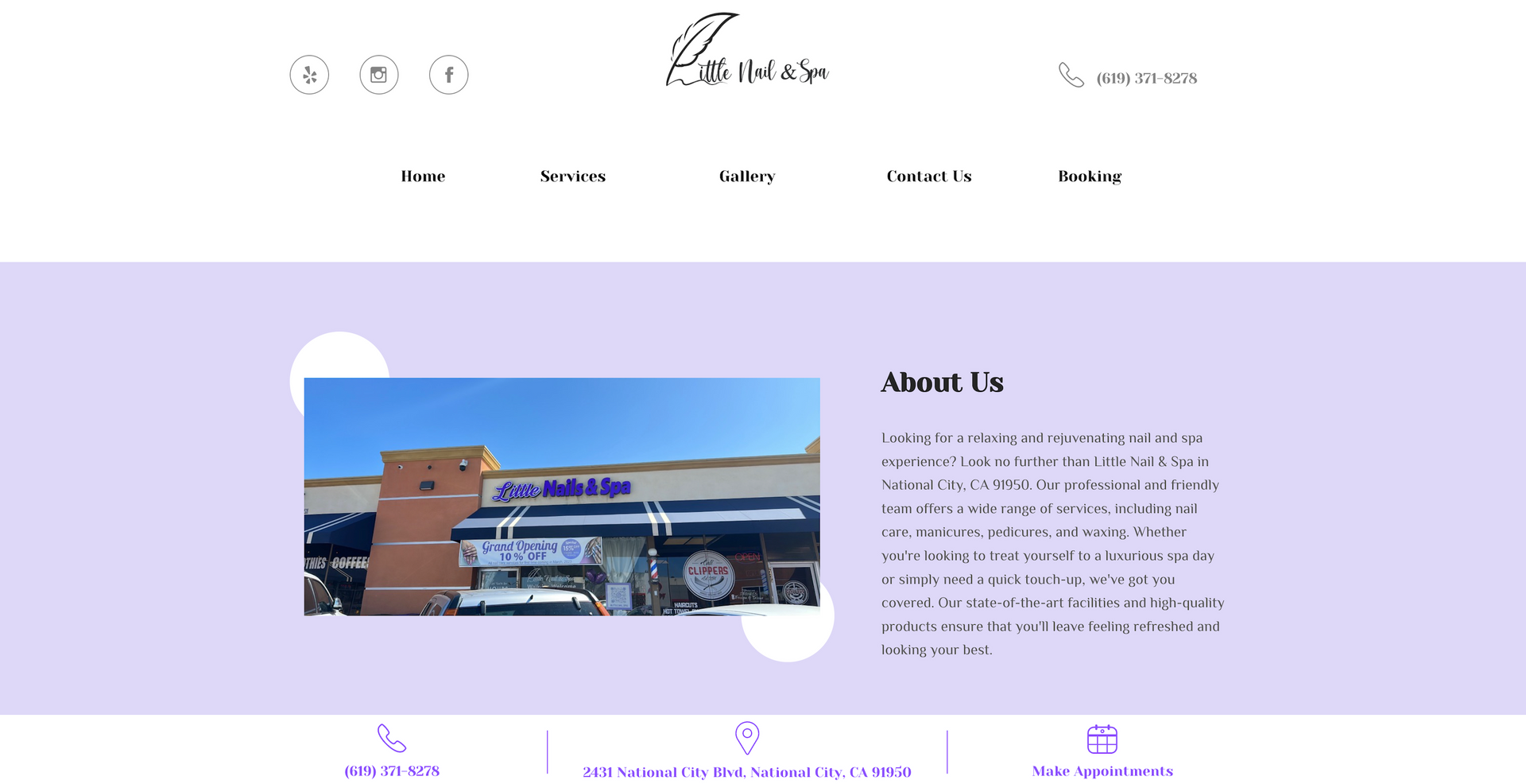 Little Nail & Spa in National City, CA