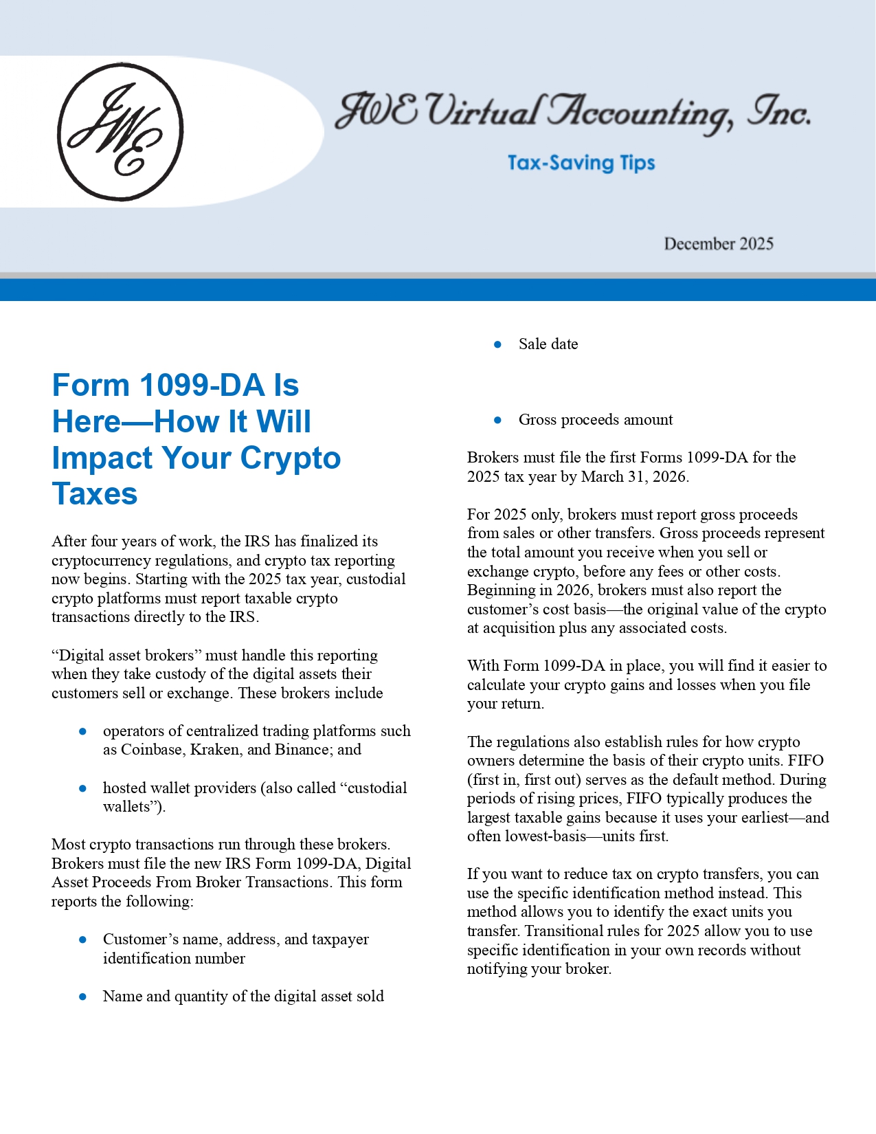 JWE Virtual Accounting, Inc. in Lincolnwood, IL