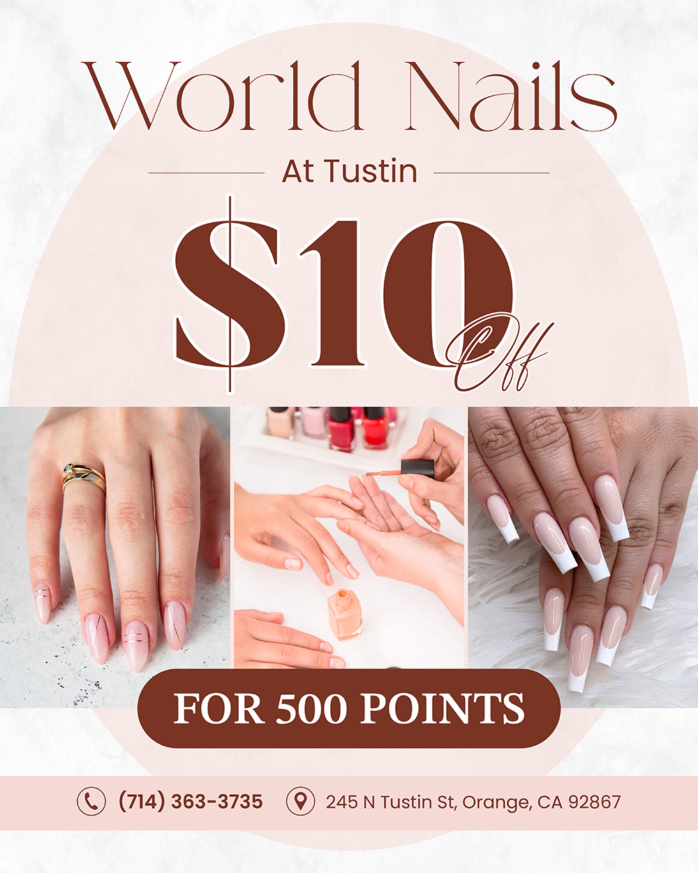 World Nails At Tustin (10% OFF New Customers) in Orange, CA